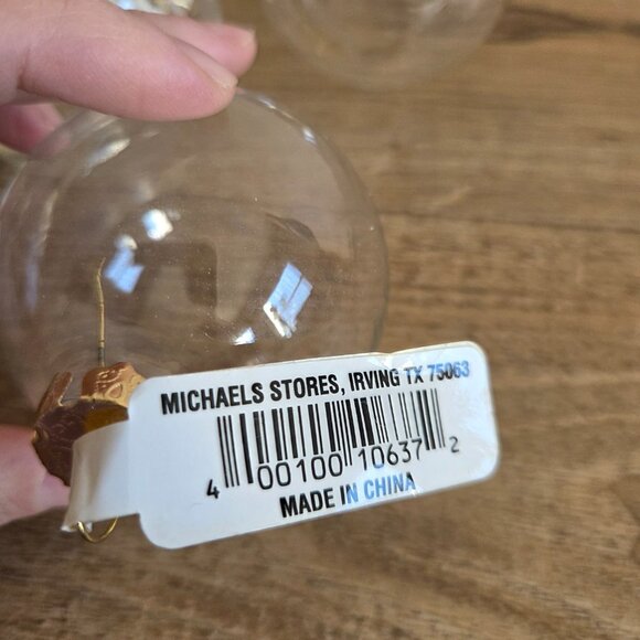 Set of 5 clear plastic Handmade Holiday Michaels Holiday Crafts DIY. Christmas. - Picture 4 of 5